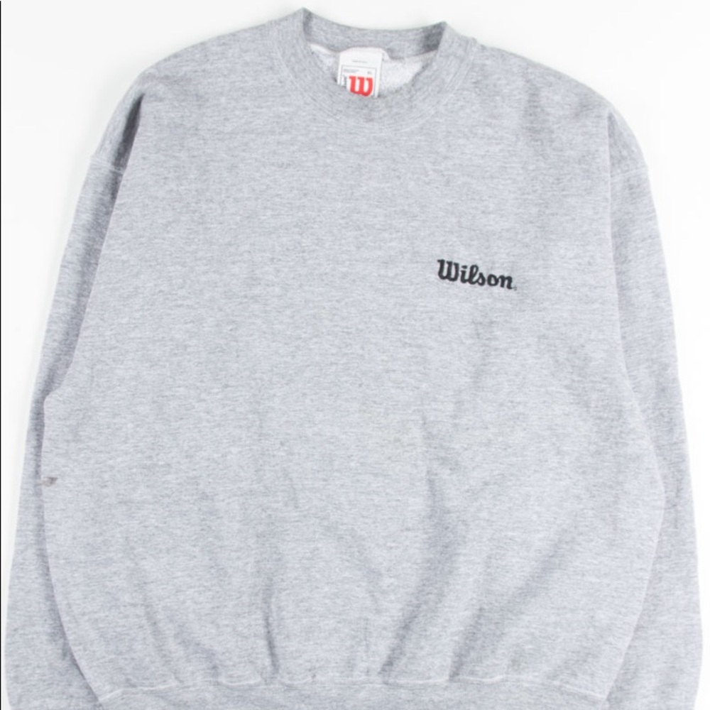 Vintage Gray Wilson Embroidered Sweater